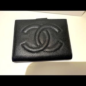 Chanel Vintage CC Logo Wallet with Kisslock change compartment - late 1990’s”.